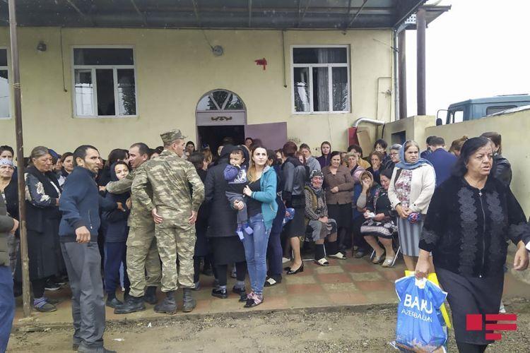 В Товузе проходит церемония прощания с азербайджанским шехидом