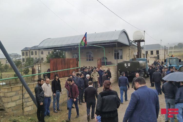 В Товузе проходит церемония прощания с азербайджанским шехидом
