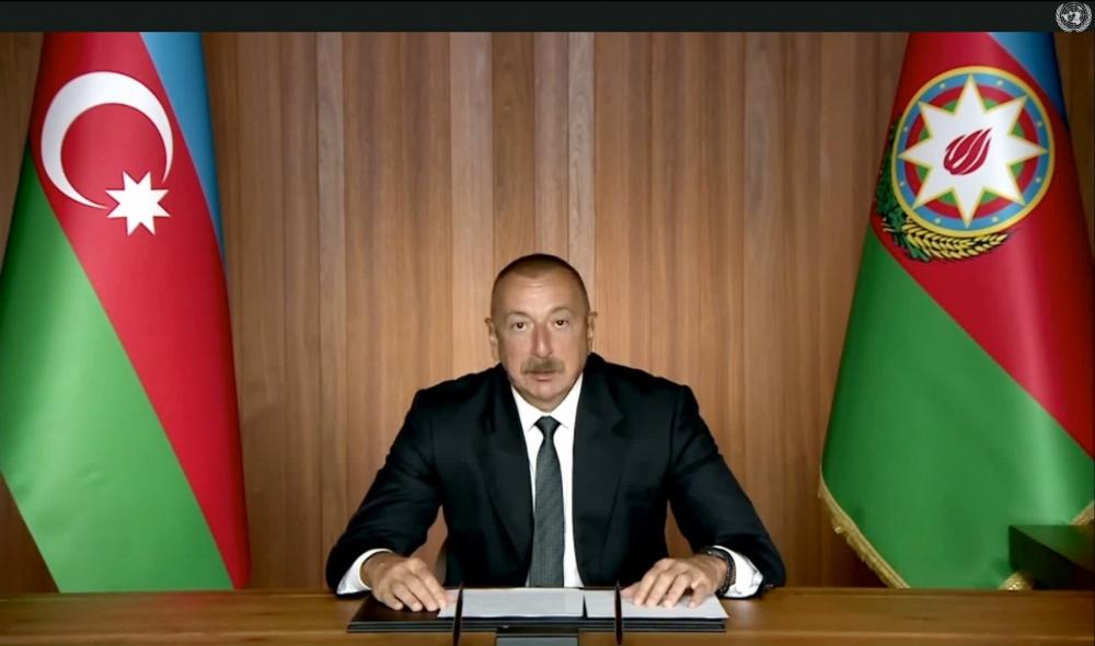 Prezident İlham Əliyev BMT-nin Baş Assambleyasının 75-ci sessiyası çərçivəsində BMT-nin 75 illiyinə həsr edilmiş Yüksək Səviyyəli İclasda iştirak edib