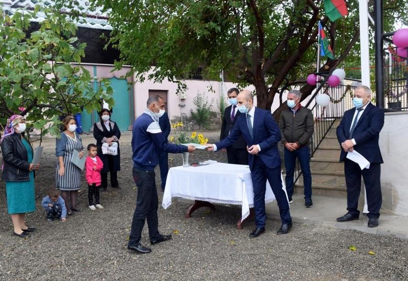 Семьи шехидов и инвалиды Карабахской войны получили новые дома