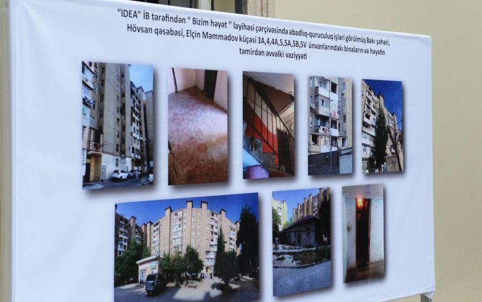 В рамках проекта «Наш двор» в Сураханском районе благоустроен и передан в пользование жителей очередной двор