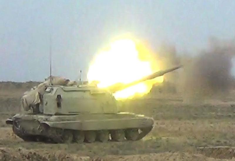 Азербайджанская армия выполнила боевые стрельбы из самоходных гаубиц «Мста-С»