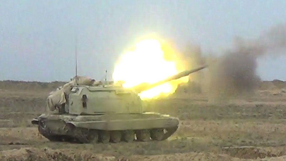 Азербайджанская армия выполнила боевые стрельбы из самоходных гаубиц «Мста-С»