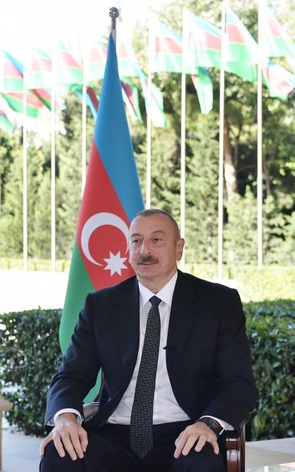 Президент Ильхам Алиев дал интервью телеканалу РБК России