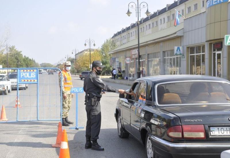 В Сабирабаде установлены стационарные посты