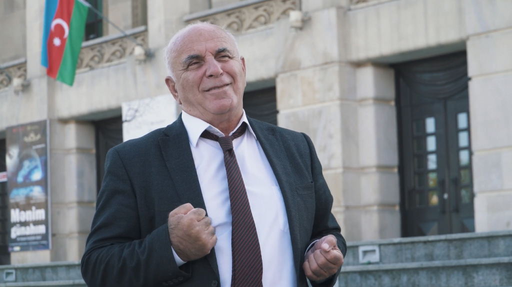 Алим Гасымов, Фахраддин Манафов, Рамиз Новруз и Тунзаля Агаева читают стих "Азербайджан"