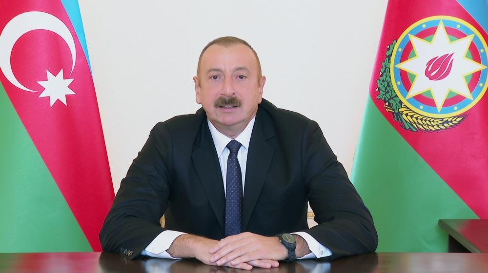 Президент Ильхам Алиев обратился к азербайджанскому народу