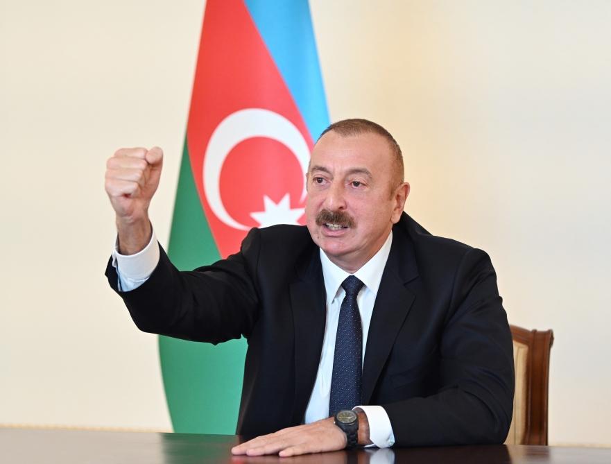 Президент Ильхам Алиев обратился к азербайджанскому народу