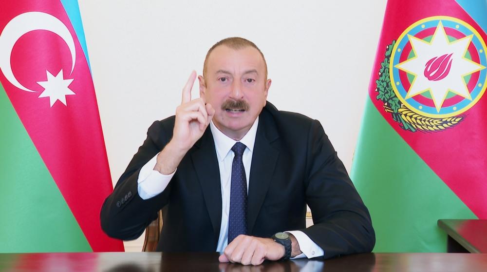 Президент Ильхам Алиев обратился к азербайджанскому народу