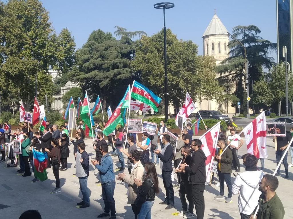 В Грузии прошла акция протеста против армянского фашизма