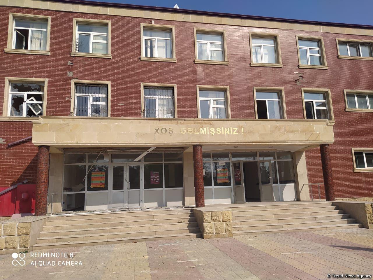 Ermənilər Tərtəri atəşə tutdu, orta məktəb dağıldı