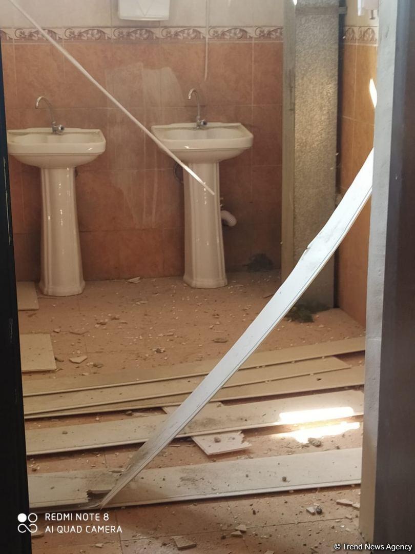Ermənilər Tərtəri atəşə tutdu, orta məktəb dağıldı