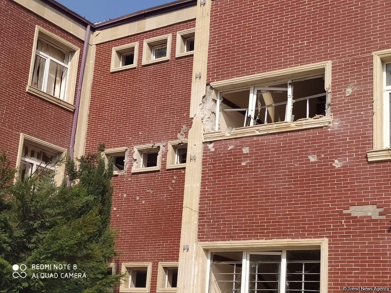 Ermənilər Tərtəri atəşə tutdu, orta məktəb dağıldı