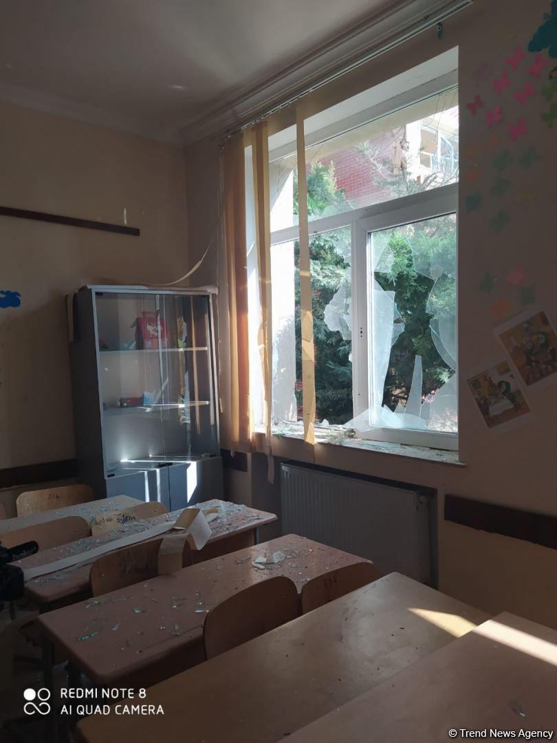 Ermənilər Tərtəri atəşə tutdu, orta məktəb dağıldı