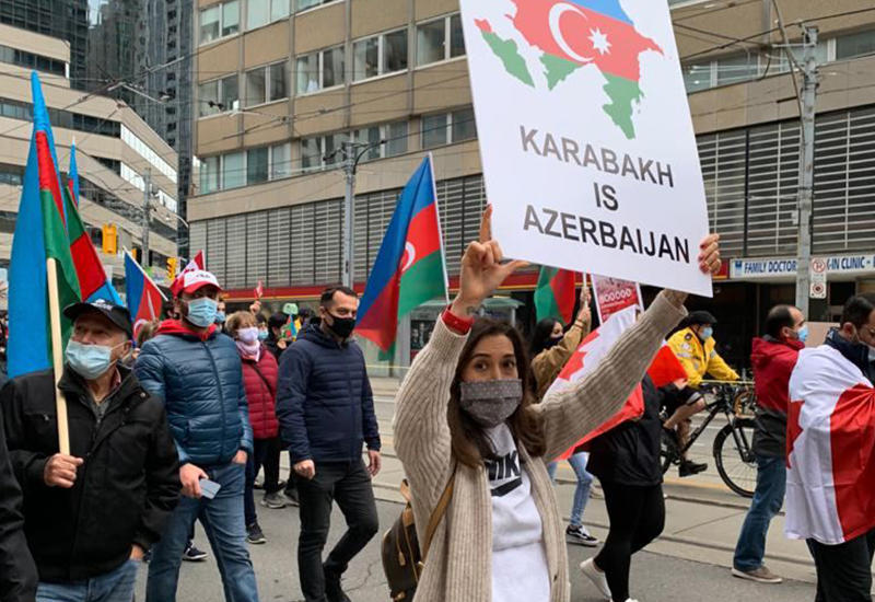 В Торонто прошла акция протеста против армянской агрессии