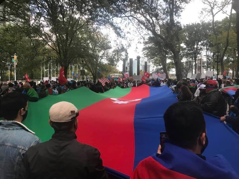 В Нью-Йорке прошла акция "Карабах - это Азербайджан!"