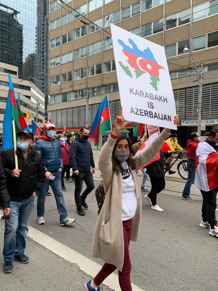 В Торонто прошла акция протеста против армянской агрессии