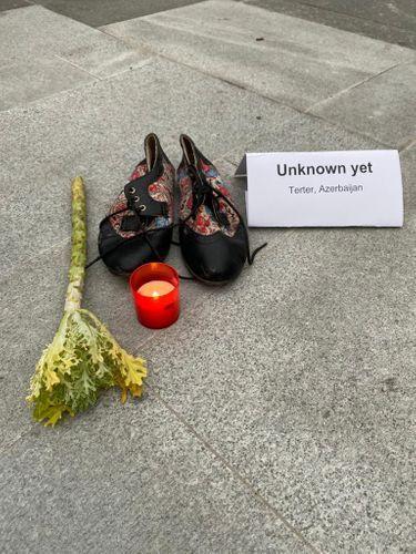 В Праге проведена акция в знак протеста против армянского теракта в Гяндже