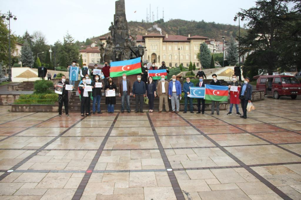 Kastamonu Universitetində təhsil alan azərbaycanlı gənclərdən Azərbaycan dəstək