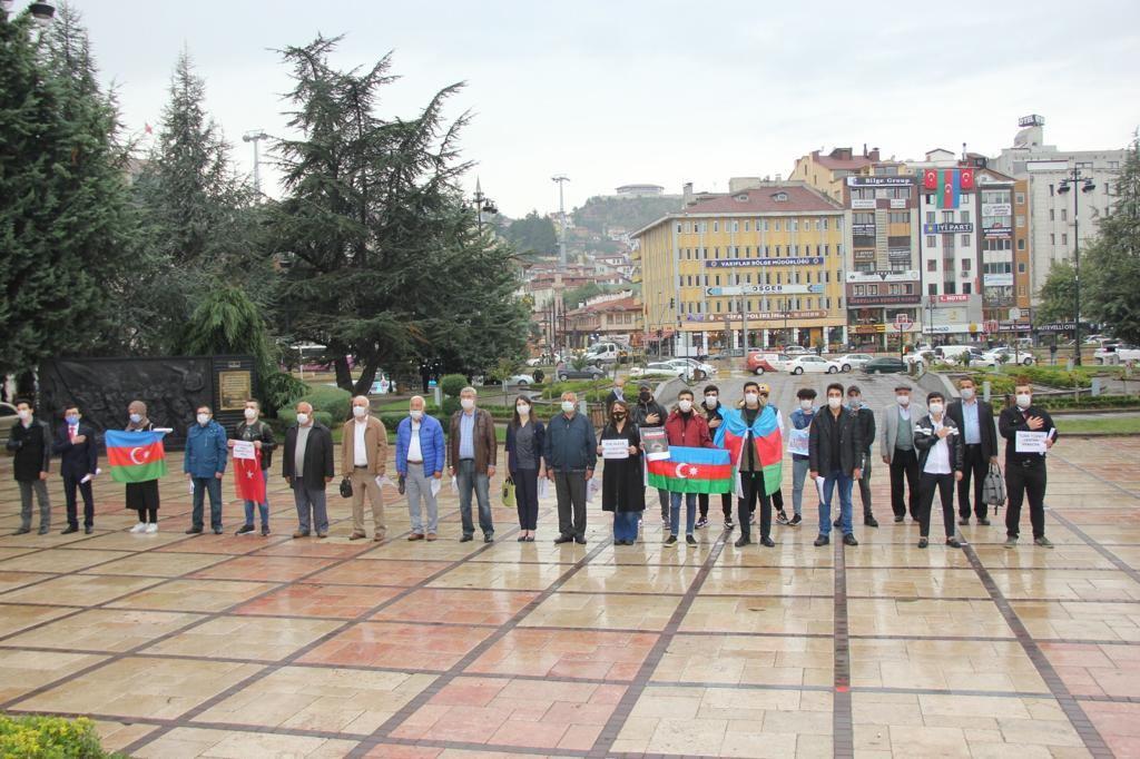 Kastamonu Universitetində təhsil alan azərbaycanlı gənclərdən Azərbaycan dəstək