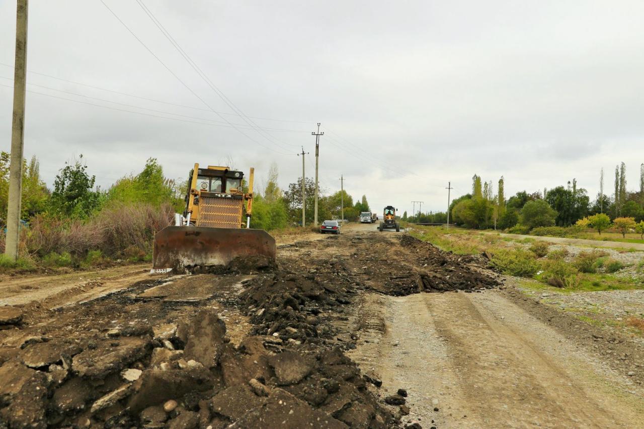 Началось восстановление дорог в освобожденные села Суговушан и Талыш