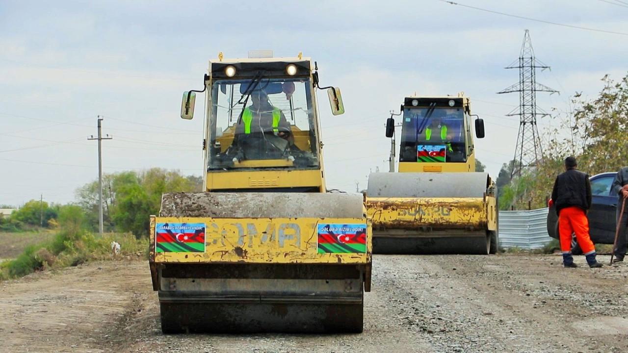 Началось восстановление дорог в освобожденные села Суговушан и Талыш