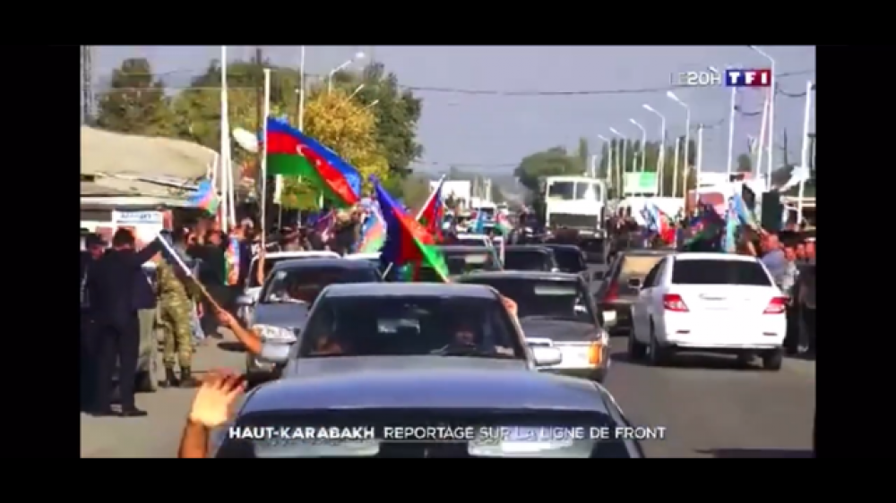 Fransanın TF1 televiziya kanalı cəbhə xəttindən reportaj yayımlayıb