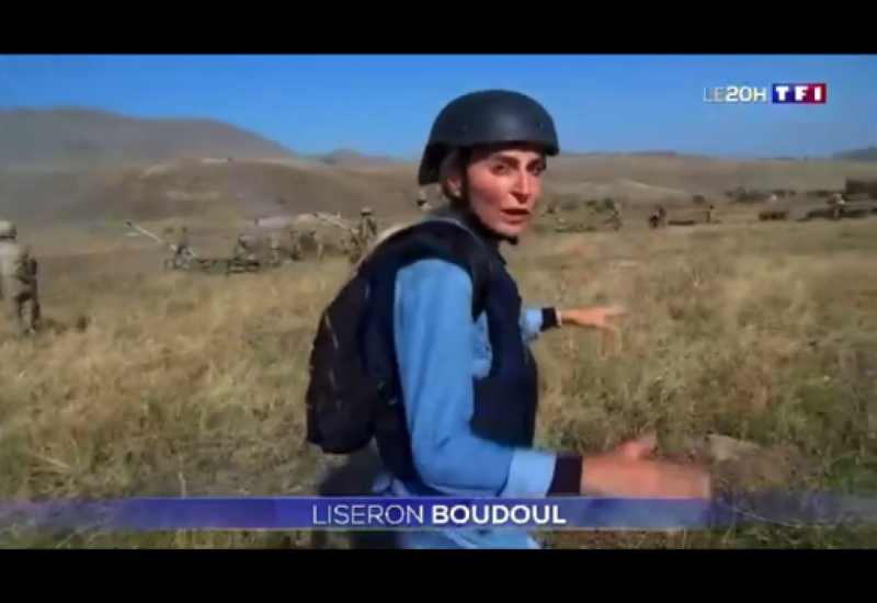 Fransanın TF1 televiziya kanalı cəbhə xəttindən reportaj yayımlayıb