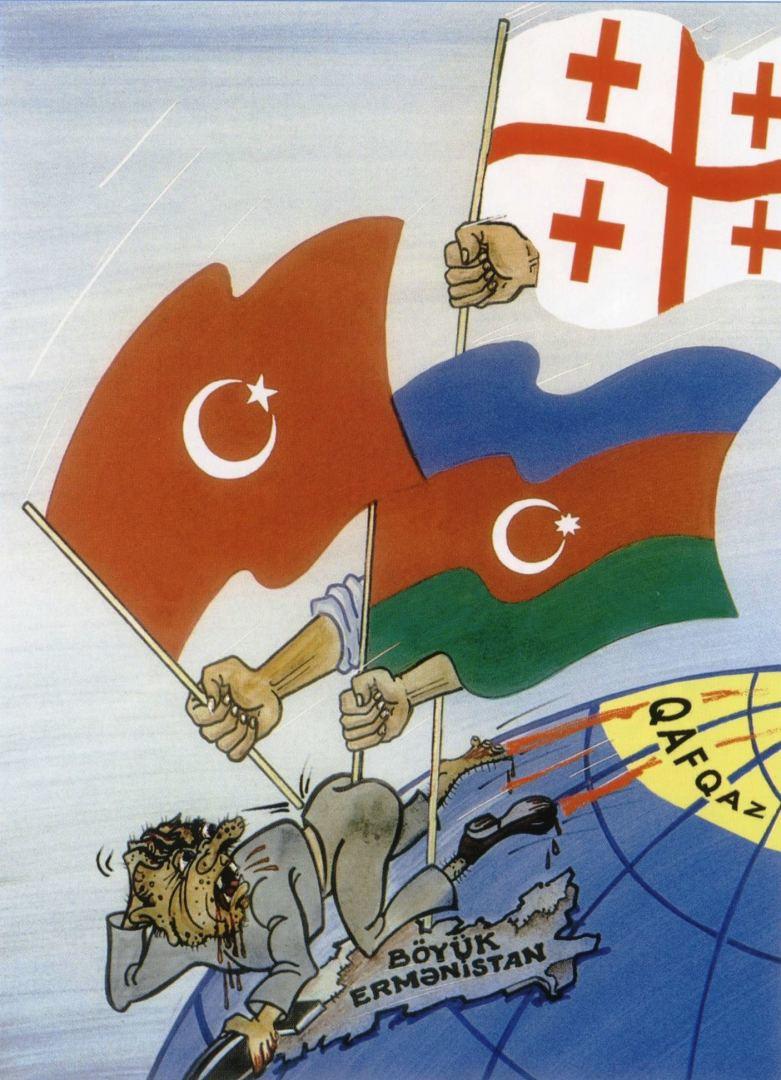 Уродливое лицо армянского фашизма в карикатурах