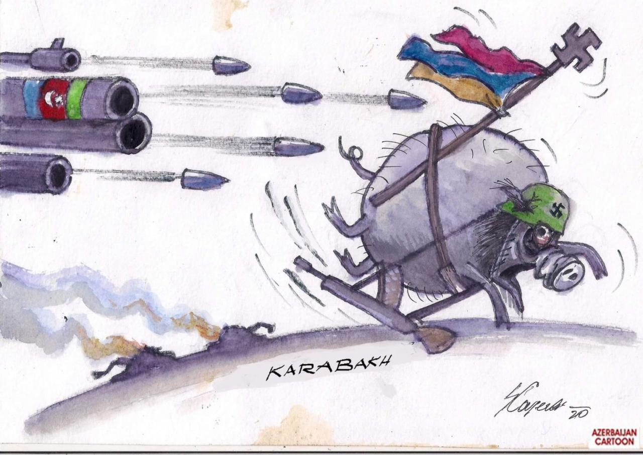 Уродливое лицо армянского фашизма в карикатурах