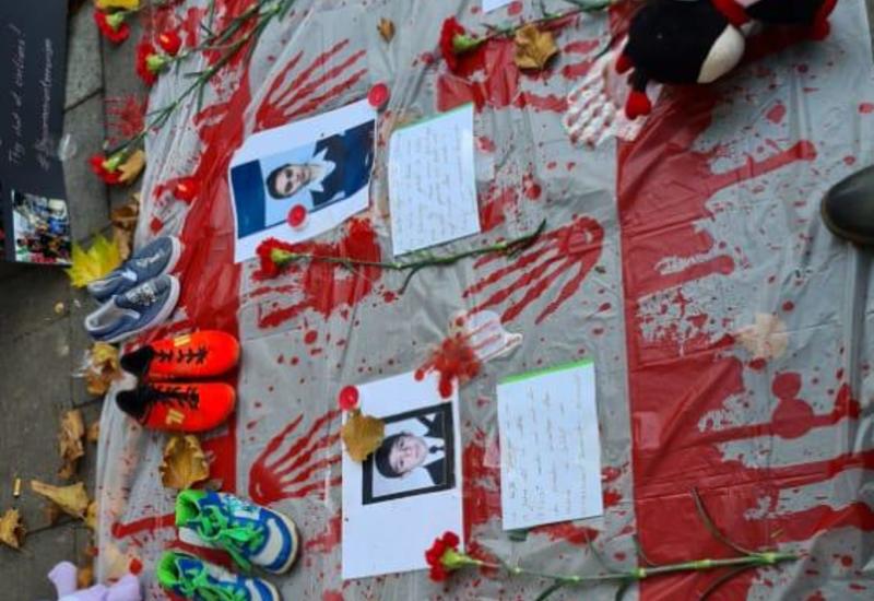 Almaniyada Gəncə terroruna qarşı etiraz yürüşü keçirilib