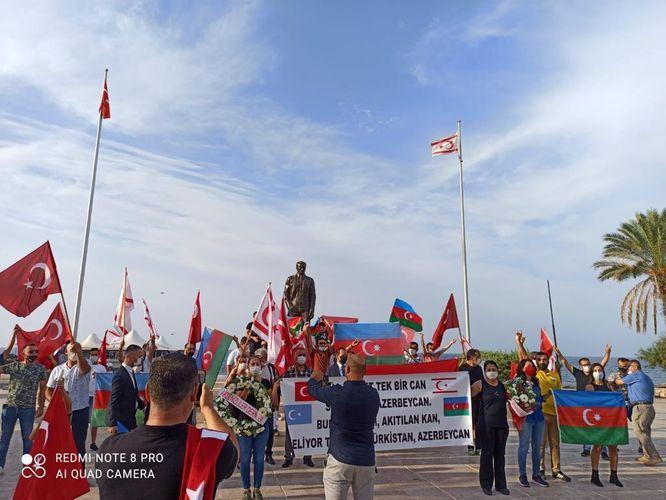 В Турецкой Республике Северного Кипра прошла акция в поддержку Карабаха