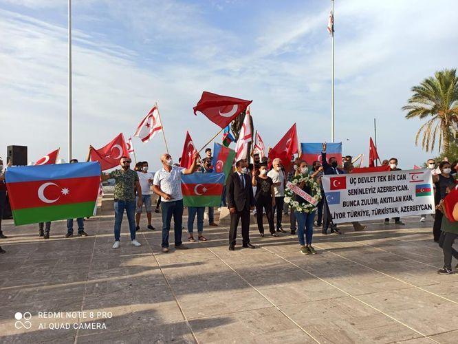 В Турецкой Республике Северного Кипра прошла акция в поддержку Карабаха