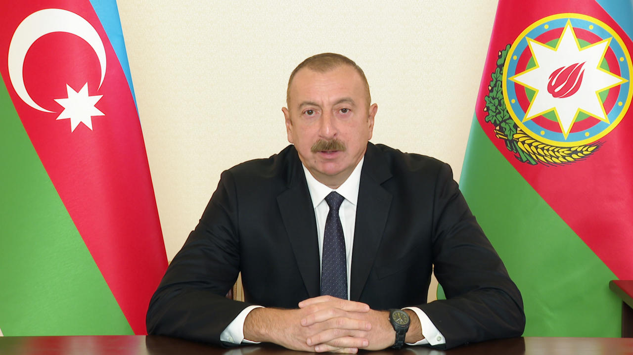 Президент Ильхам Алиев выступил с обращением к азербайджанскому народу