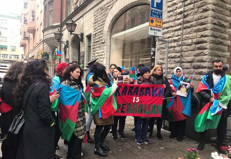 В Стокгольме прошла акция против армянского теракта в Гяндже