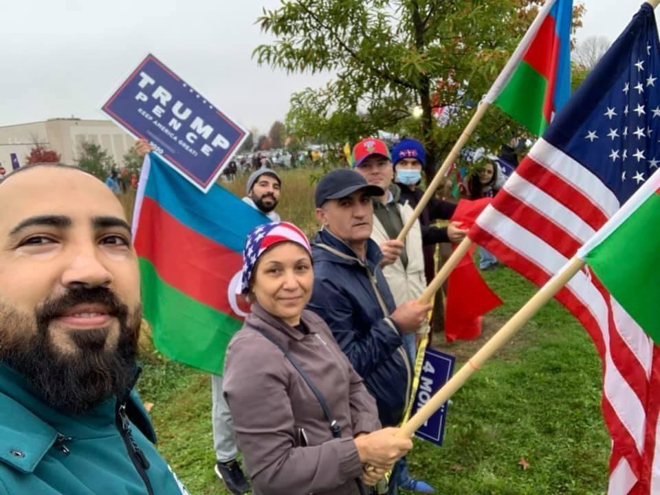 На предвыборной кампании Трампа азербайджанцы протестуют против армянского террора