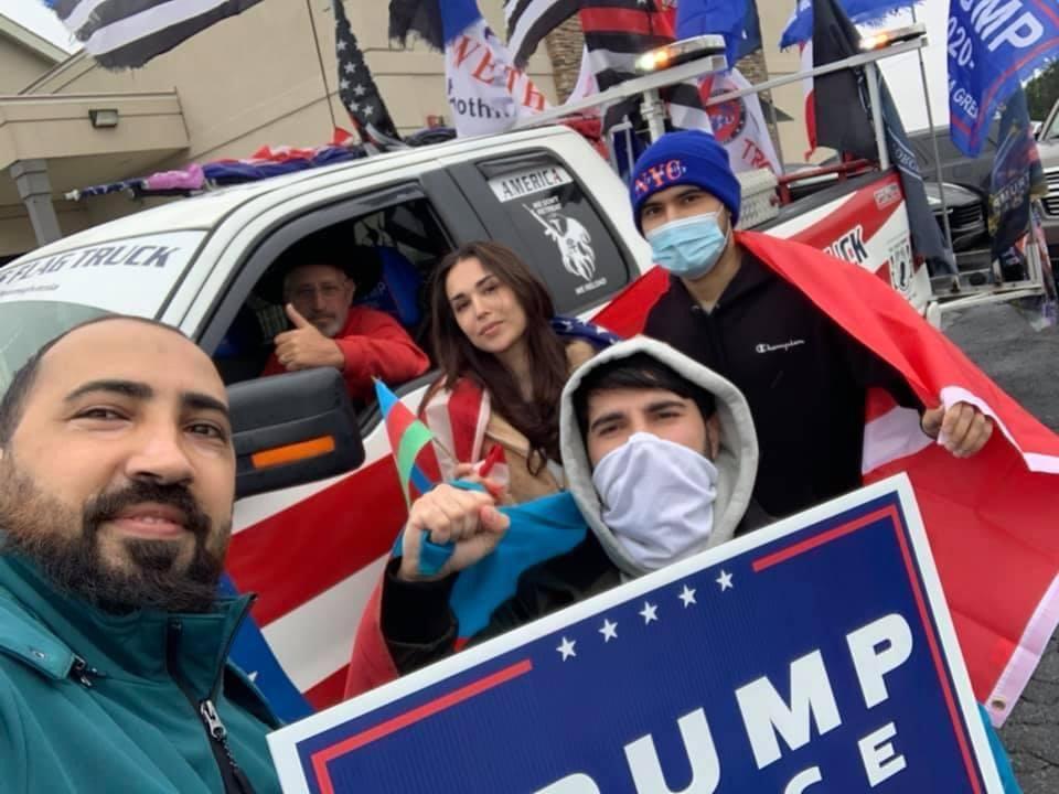 На предвыборной кампании Трампа азербайджанцы протестуют против армянского террора
