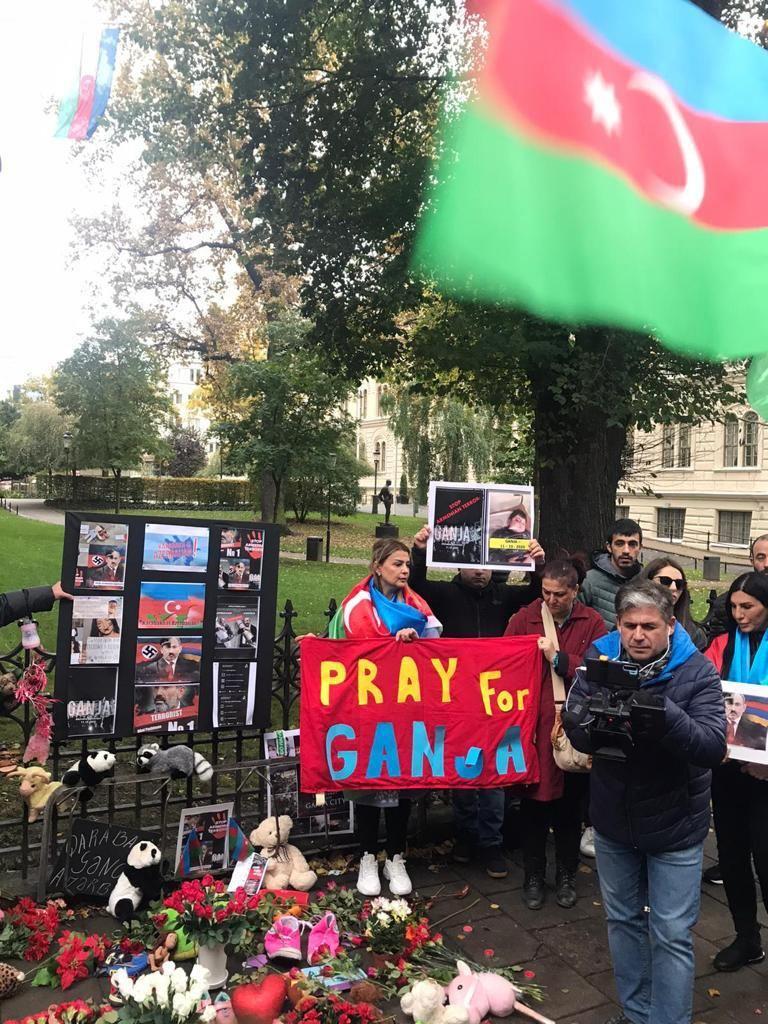 В Стокгольме прошла акция против армянского теракта в Гяндже