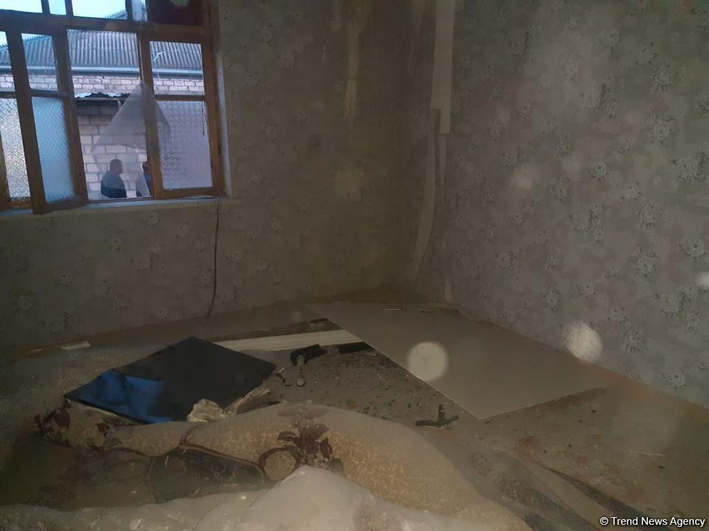В результате армянского обстрела Барды серьезно пострадали 5 частных домов