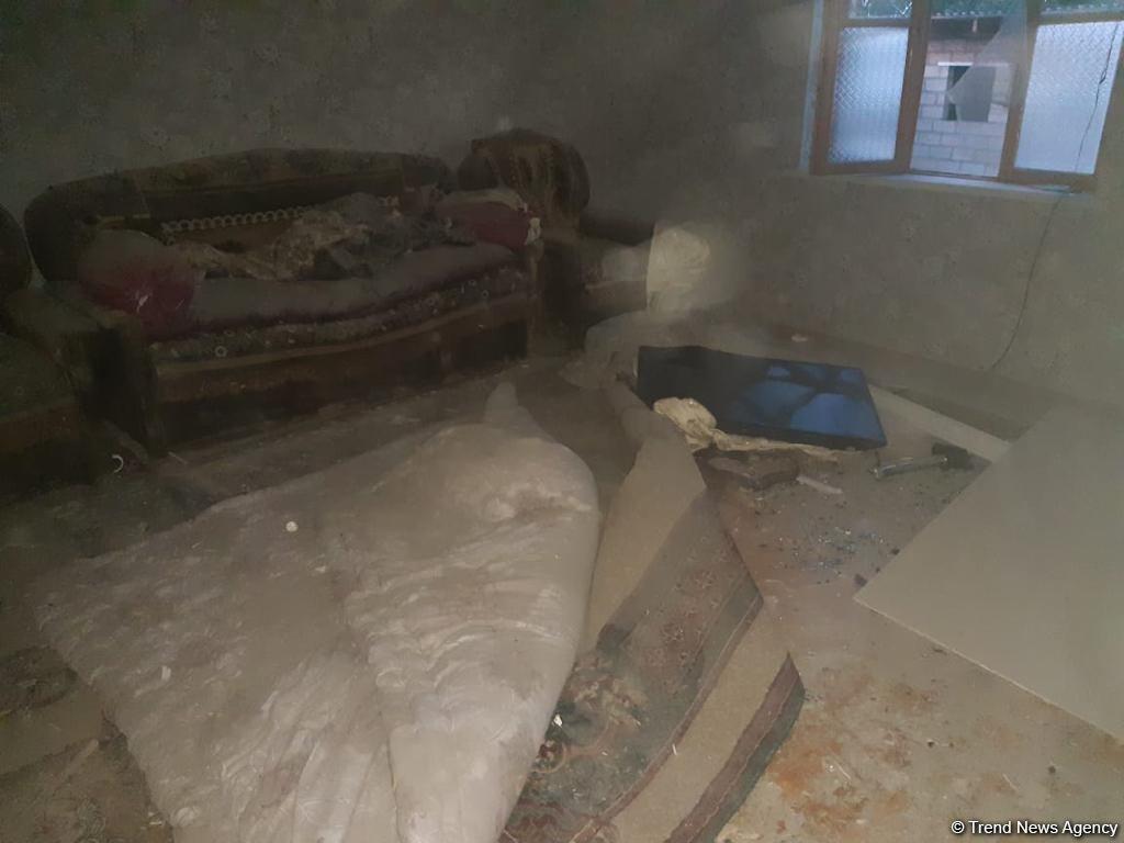 В результате армянского обстрела Барды серьезно пострадали 5 частных домов