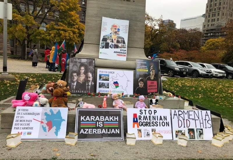 Kanadada "We All Stand With Azerbaijan!" adlı həmrəylik aksiya keçirilib