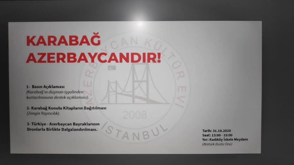 İstanbulda “Qarabağ Azərbaycandır” adlı aksiya keçirilib