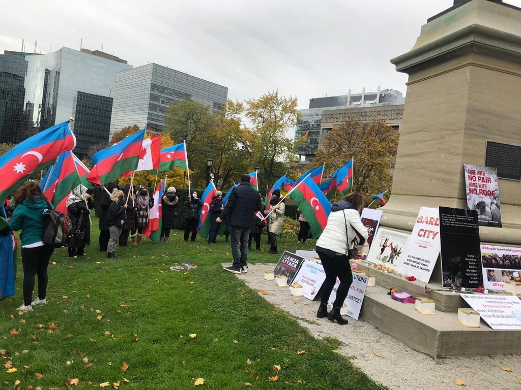 Kanadada "We All Stand With Azerbaijan!" adlı həmrəylik aksiya keçirilib
