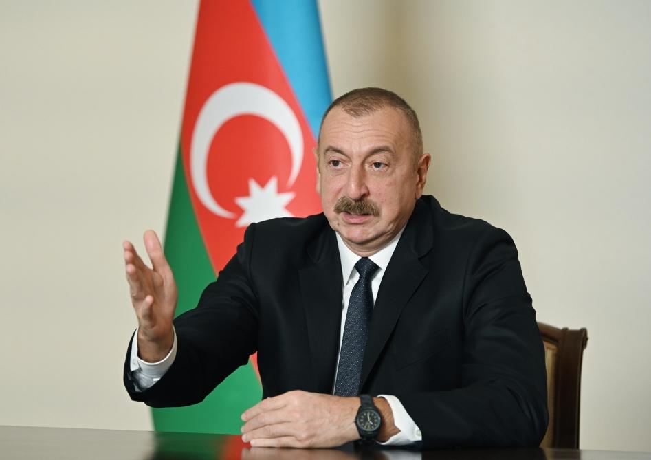 Президент Ильхам Алиев дал интервью испанскому агентству EFE