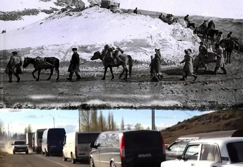 Сравните: как азербайджанцы покидали Кельбаджар в 1993 году, и как уезжают оттуда армяне сегодня