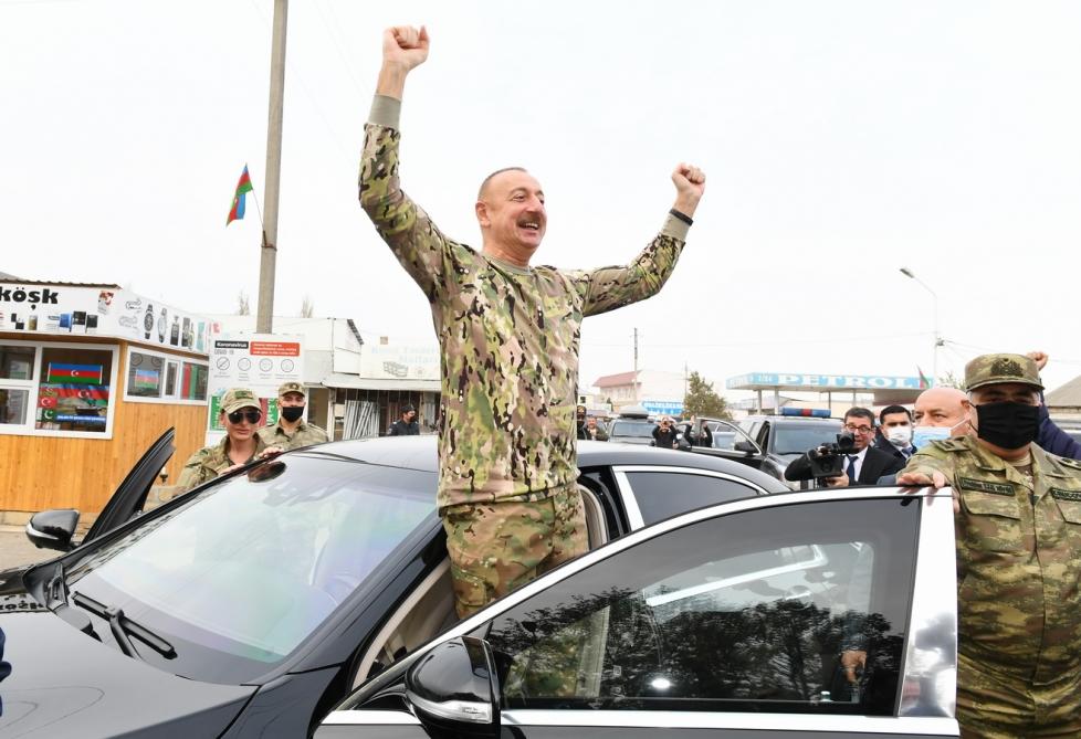 Президент Ильхам Алиев и Первая леди Мехрибан Алиева побывали в освобожденных от оккупации Физулинском и Джебраильском районах, в том числе в городах Физули и Джебраил