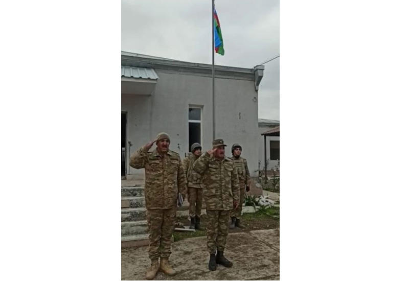 Азербайджанский флаг поднят в селе Шелли Агдамского района
