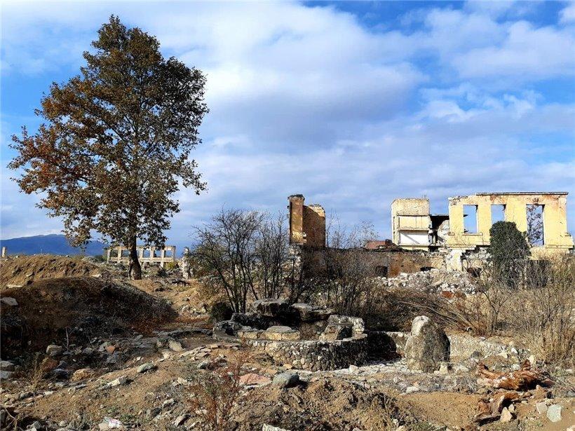 Разрушенные армянскими вандалами улицы Агдама
