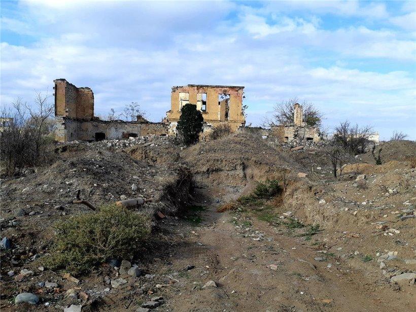 Разрушенные армянскими вандалами улицы Агдама