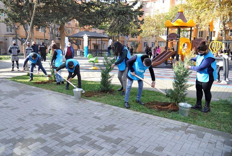 В рамках проекта «Наш двор» в Баку благоустроен очередной двор